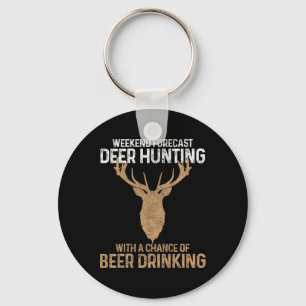 Weekend Forecast Deer Hunting With A Chance Of Bee Key Ring