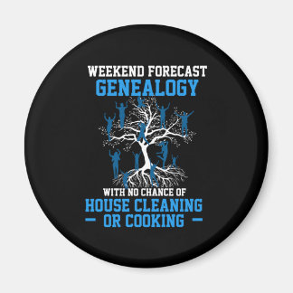 Weekend Forecast Genealogy Family Historian Gift Magnet