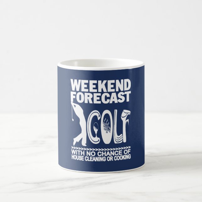 WEEKEND FORECAST GOLF COFFEE MUG (Center)