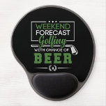 Weekend Forecast Golfing with Chance of BEER funny Gel Mouse Pad<br><div class="desc">Weekend Forecast Golfing with Chance of BEER funny Mouse Pad</div>