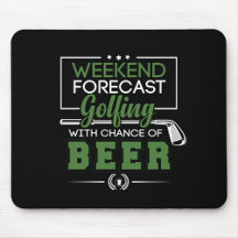 Weekend Forecast Golfing with Chance of BEER funny