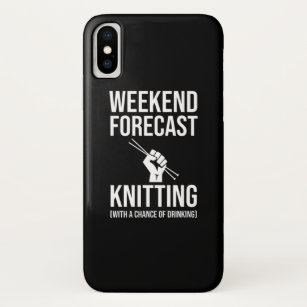 Weekend Forecast - Knitting Case-Mate iPhone Case