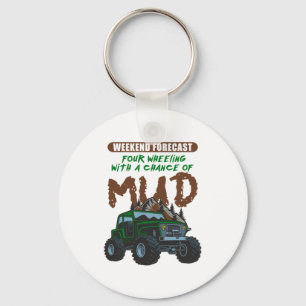 Weekend Forecast Mud ATV Four Wheeler Quad Gift Key Ring