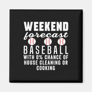 Weekend Forecast Sell Mom Funny Sell Softll Sports Magnet