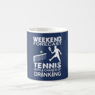 WEEKEND FORECAST TENNIS COFFEE MUG