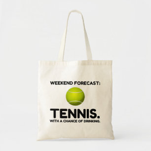 WEEKEND FORECAST TENNIS TOTE BAG