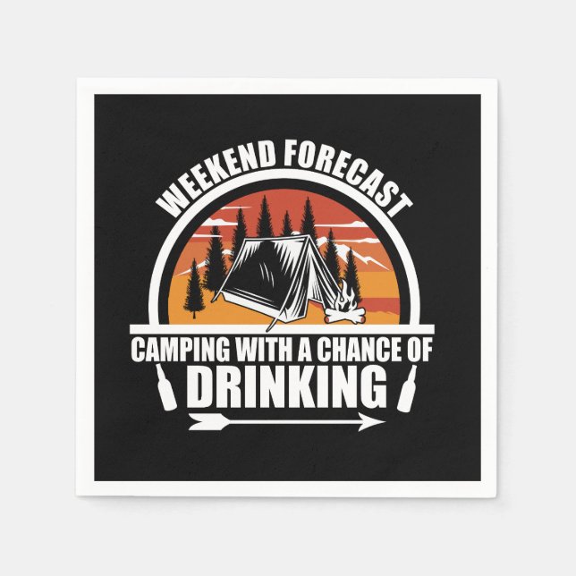 Weekend forecast with a chance of drinking napkin (Front)