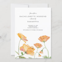 Weekend in the Woods Bachelorette Party Invitation