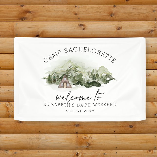 Weekend in the Woods Camping Bachelorette Banner (Creator Uploaded)