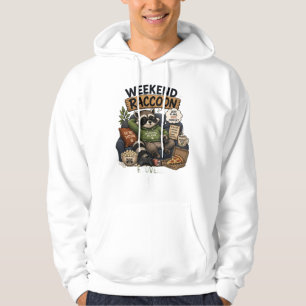 Weekend Racoon Recovering From Adulting Funny Coz Hoodie