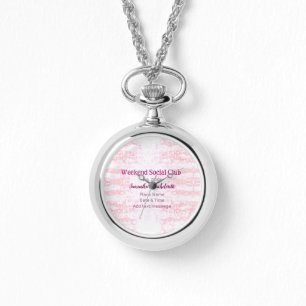 Weekend Social club pink glitter bachelorette part Watch