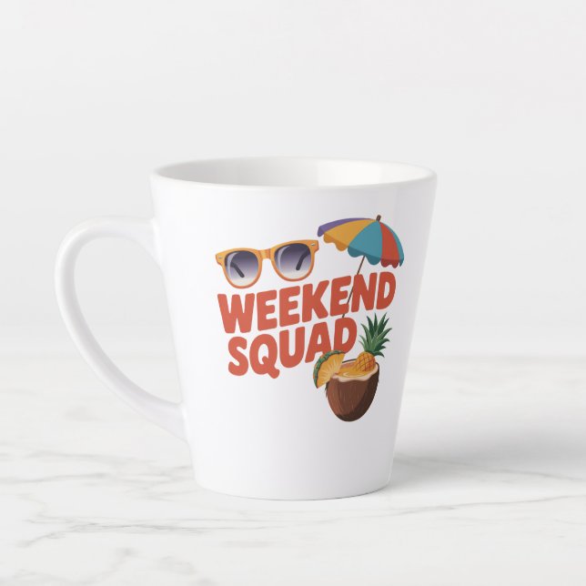 Weekend Squad Latte Mug (Left)