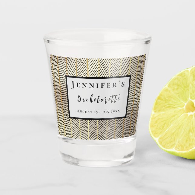 Weekend Trip Personalised Bachelorette Party Shot Shot Glass (Front)