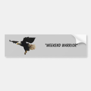 "Weekend Warrior" Bumper Sticker