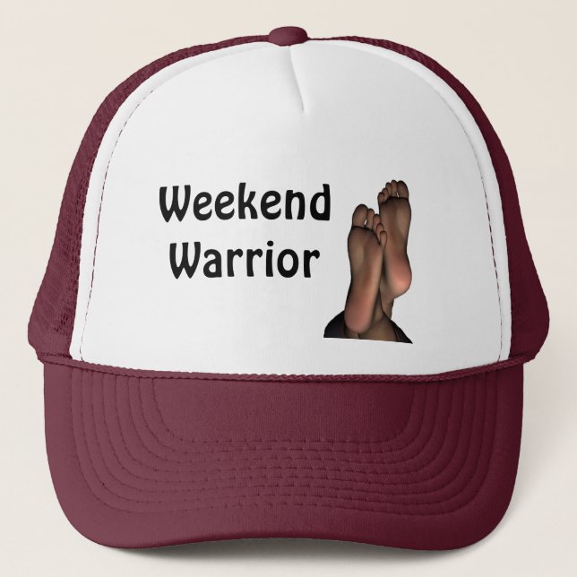 Weekend Warrior Funny Hat (Front)