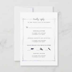 Weekend Wedding Combined RSVP Card