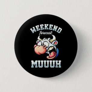 Weekend Week Forecast Friday Vacation Workweek Gif 6 Cm Round Badge