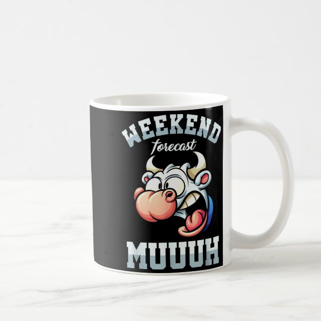 Weekend Week Forecast Friday Vacation Workweek Gif Coffee Mug (Right)