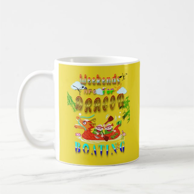Weekends Are For Dragon Boating Coffee Mug (Left)