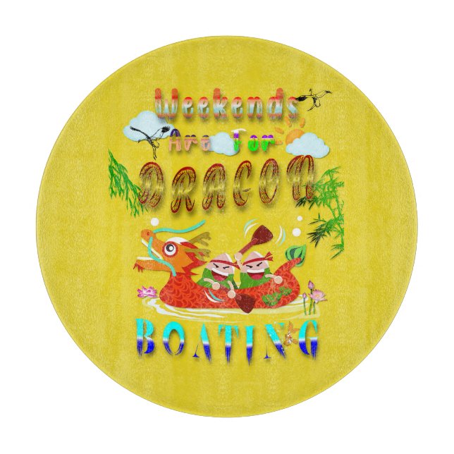 Weekends Are For Dragon Boating Cutting Board (Front)