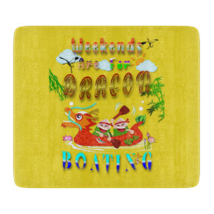 Weekends Are For Dragon Boating Cutting Board