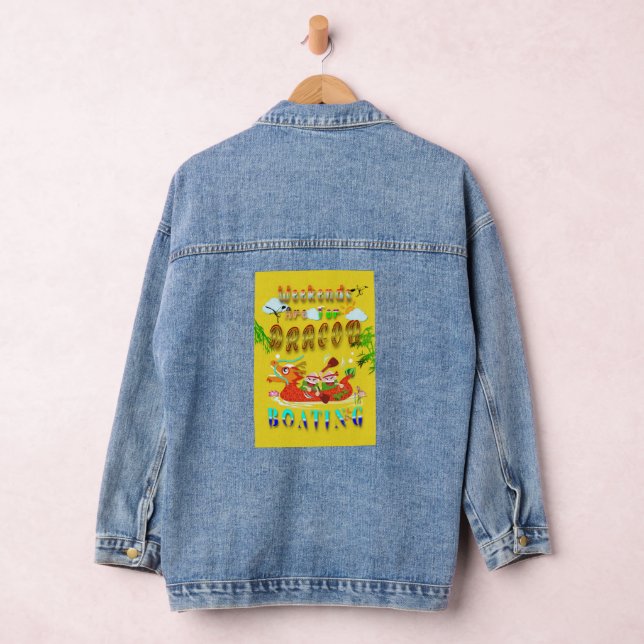 Weekends Are For Dragon Boating Denim Jacket (Hangar)