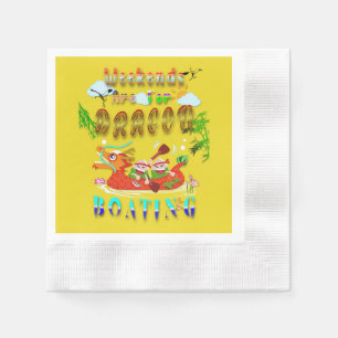 Weekends Are For Dragon Boating Napkin