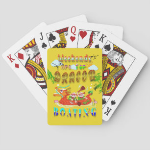 Weekends Are For Dragon Boating Playing Cards