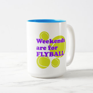 Weekends are for FLYBALL Two-Tone Coffee Mug