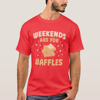 Weekends Are For Waffles Food Lover Waffle vintage T-Shirt