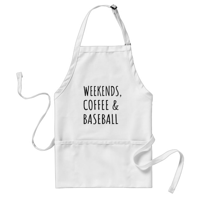 Weekends, Coffee And Baseball I Standard Apron (Front)