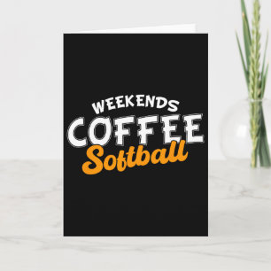 Weekends Coffee And Softll Quote Recto Vintage Fun Card