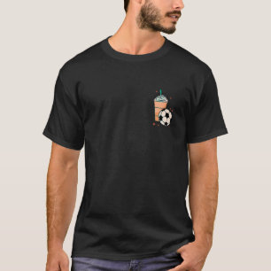 Weekends Iced Coffee And Soccer Retro Groovy Socce T-Shirt