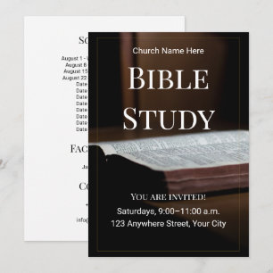 Weekly Bible Study Gathering Church Event Invitation