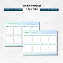 Weekly | Daily To Do List Notepad, Task List