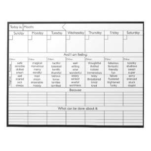 Weekly Emotion Calendar V2 - Personalise Notepad