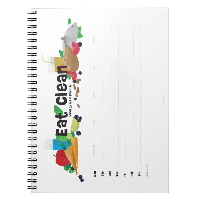 Weekly Food Planner Notebook (Front)