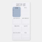 Weekly Meal Planner Grocery List Notepad