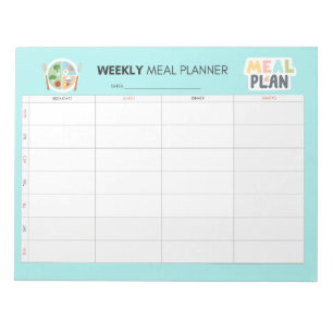Weekly Meal Planner Healthy Eating Routine  Notepad