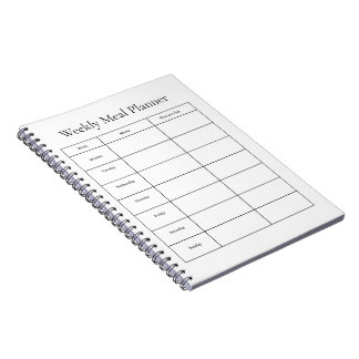 Weekly Meal Planner Notebook