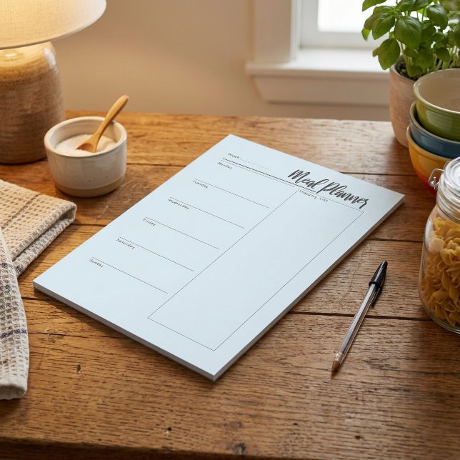 Weekly Meal Planner Notepad with Shopping List (Weekly Meal Planner Notepad with Shopping List)
