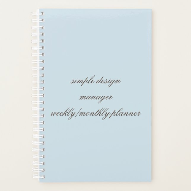 weekly/monthly planner (Front)