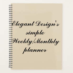 weekly/monthly planner