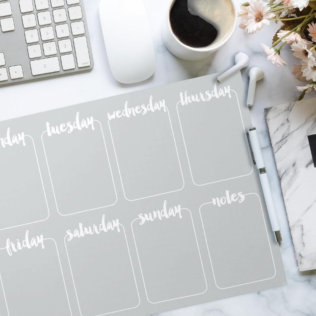 Weekly Planner Custom Colour Tear Away Calendar Notepad (Creator Uploaded)