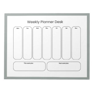 Weekly Planner Desk Notepad
