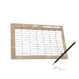 Weekly planner for coffee lovers notepad