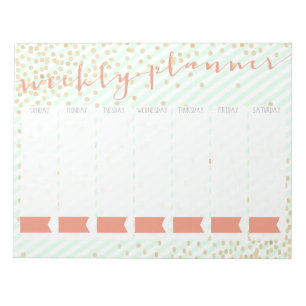 Weekly Planner Notepad