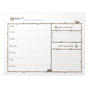 Weekly Planner Notepad