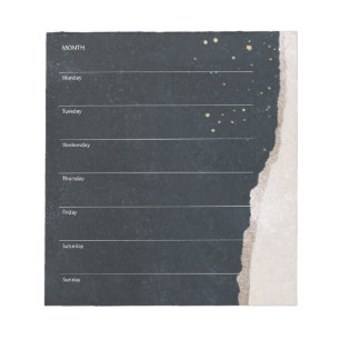 Weekly Planner Organiser To Do List Modern Notepad