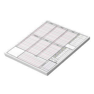 Weekly Planner Page w/ tracker & month grid Notepad